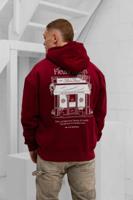 Black Bananas Les Fleur Hoodie Heren Donkerrood - Maat S - Kleur: Donkerrood | Soccerfanshop - thumbnail