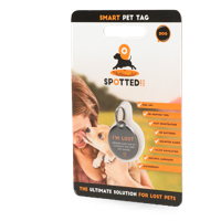 Halsband penning Spotted Dog, zwart, Maat: M - thumbnail