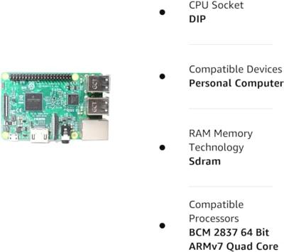 Raspberry Pi 3 B 1 GB 4 x 1.2 GHz Raspberry Pi®