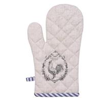 Clayre & Eef Ovenhandschoen haan 18x30cm - thumbnail