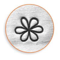 ImpressArt Embossing stempel, bloem, l: 65 mm, afm 6 mm, 1 stuk - thumbnail