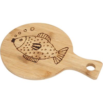 Snijplank crea com d 17cm lengte 24cm bamboe