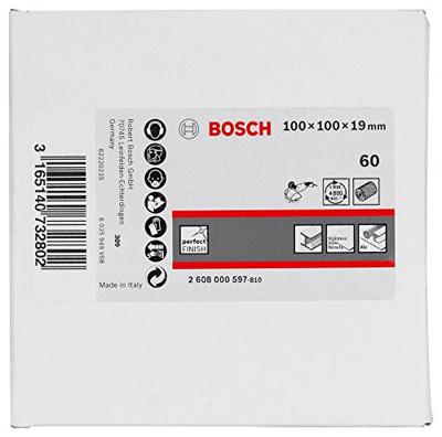 Bosch Accessories 2608000597 Lamellenslijprol, 19 mm, 60, 100 mm Diameter 100 mm 1 stuk(s) Bosch Accessories 2608000597 Lamellenslijprol, 19 mm, 60, 100 mm Diameter 100 mm 1 stuk(s)