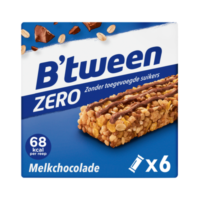 Hero b'tween zero melkchocolade 20 gr (10x 6-pack)