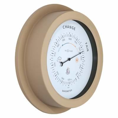 NeXtime NE-4303BR Buiten Barometer 22CM Metaal Bruin Orchid NeXtime NE-4303BR Buiten Barometer 22CM Metaal Bruin Orchid