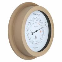 NeXtime NE-4303BR Buiten Barometer 22CM Metaal Bruin Orchid - thumbnail