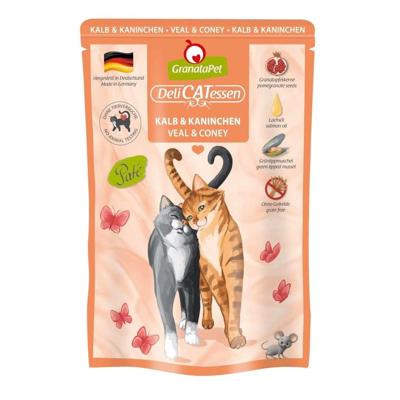 GRANATAPET DeliCATessen Veal and coney - nat kattenvoer - 85g