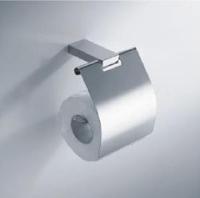 Wiesbaden Eris toiletrolhouder met klep chroom - thumbnail