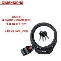 Masterlock 1,80mx10mm vinyl cover disc cyl.Key nubby version - 8130EURDPRO 8130EURDPRO - thumbnail