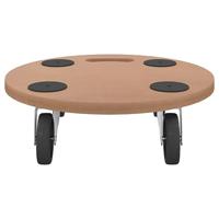 Meubelhondjes 2 st rechthoekig bewerkt hout - thumbnail