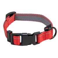 Jack and Vanilla Hondenhalsband - Nylon - Kliksluiting - Rood - 47 cm - thumbnail