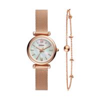 Horlogeband Fossil ES4443SET Roestvrij staal (RVS) Rosé 12mm - thumbnail