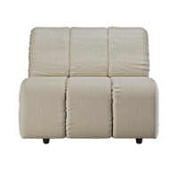 HKliving Wave bank middle Pure Ivory - thumbnail