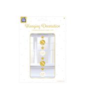 Hangdecoratie 16 Jaar Goud/Wit (1,2m) - thumbnail