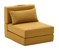 Kave Home Vouwbed 'Arty' 70 x 200cm, kleur Mosterdgeel - thumbnail