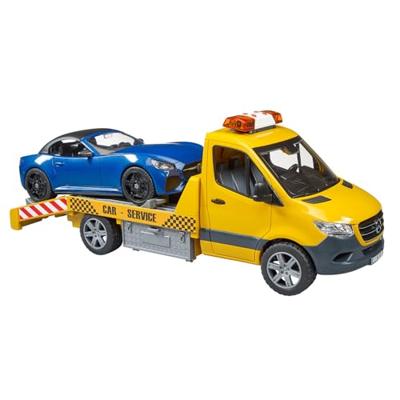bruder Mercedes Benz Sprinter Auto transport en roadster modelvoertuig - thumbnail