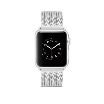 Horlogeband van edelstaal voor Apple Watch Series 3 & 2 & 1 38mm (zilver)