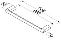 Geesa Wynk Handdoekrek 64.8cm Chroom 914507-02-60 - thumbnail