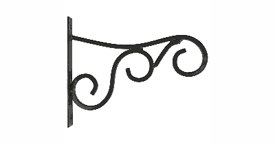 Haak metaal hanging basket l25b3h21 Esschert Design - Esschert design