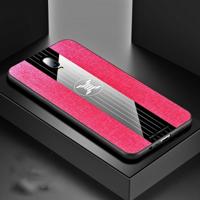 Voor OPPO R17 XINLI stiksels doek Textue schokbestendig TPU beschermhoes (rood) - thumbnail