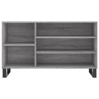 Schoenenkast 102x36x60 cm bewerkt hout sonoma grijs - thumbnail