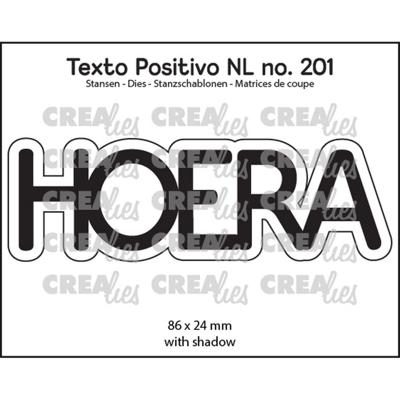Crealies • texto positivo snijmal hoera