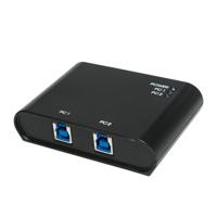 LogiLink UA0216 2 poorten USB 3.2 Gen 1-schakelaar (USB 3.0) Zwart - thumbnail