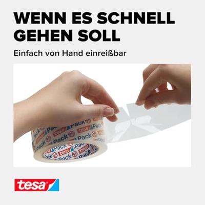 tesa EXPRESS 57804-00000-01 Pakband tesapack Transparant (l x b) 50 m x 50 mm 1 stuk(s) tesa EXPRESS 57804-00000-01 Pakband tesapack Transparant (l x b) 50 m x 50 mm 1 stuk(s)