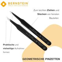 Bernstein Tools for Electronics 5-060 SMD-pinsetset 6-delig Super-spits, Sikkelspits, super-spits, Plat-rond, Spits, Plat-breed, Plat, gebogen - thumbnail