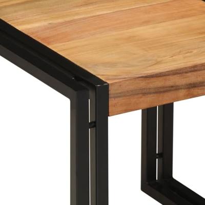 Salontafel Bruin 40 x 40 x 38 cm Massief Acaciahout