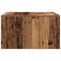 Salontafel met lades 70,5x70x40 cm oud hout - thumbnail