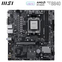 MSI PRO B840M-B AM5 mATX MB Moederbord Socket AMD AM5 Moederbord chipset AMD® B840 - thumbnail