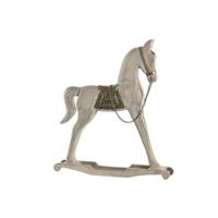 Decoratieve figuren Home ESPRIT Zilverkleurig Natuurlijk Paard 53 X 10 X 60 CM - thumbnail