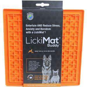 Lickimat likmat Buddy oranje voor de hond (20 cm) Per stuk Lickimat likmat Buddy oranje voor de hond (20 cm) Per stuk