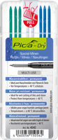 Pica Vullingenset | 3x blauw, 2x wit, 3x groen | waterbestendig | Pica Dry 4040 | 8 stiften / set | 1 stuk - 4040 - 4040a - thumbnail