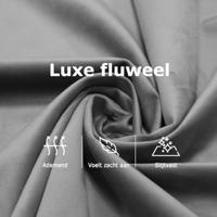 Massagestoel elektrisch verstelbaar fluweel wijnrood - thumbnail