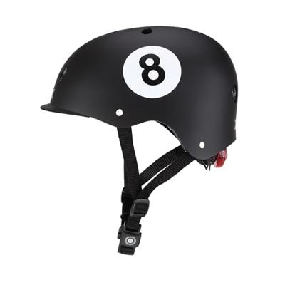 Globber helm elite lights black 8 ball