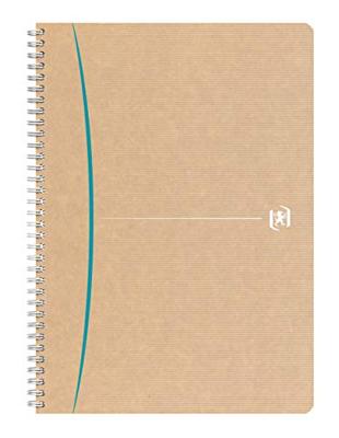 Oxford Touareg spiraalschrift, 180 bladzijden, ft A4, geruit 5 mm, geassorteerde kleuren
