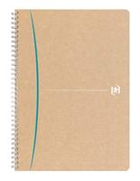 Oxford Touareg spiraalschrift, 180 bladzijden, ft A4, geruit 5 mm, geassorteerde kleuren - thumbnail
