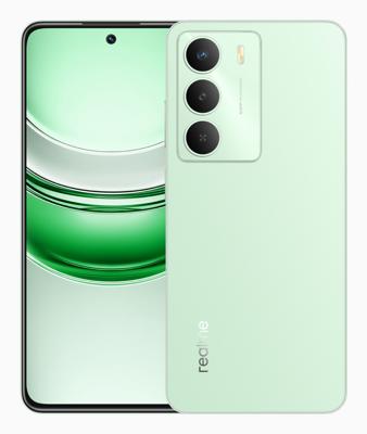 realme Smartphone 14 x 5 G 6 + 128 GB, processor 5G Dimensity 6300, oogcomfort modus 120 Hz voor het scherm, 50 MP I.A. camera, peridotgroen, geen adapter