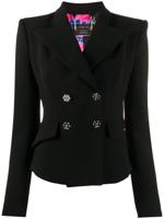 Philipp Plein fitted double breasted blazer - Black - thumbnail