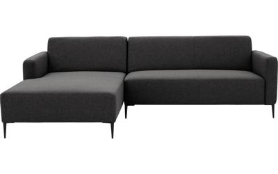 Goossens Bank Key West grijs, stof, 2-zits, modern design