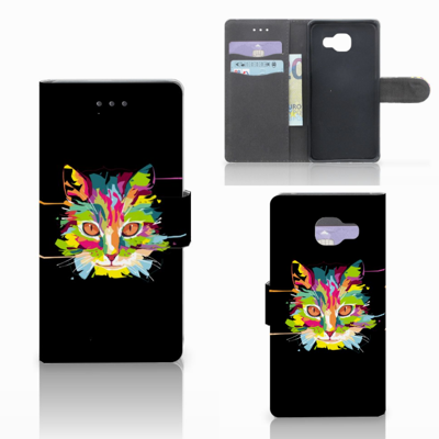 Samsung Galaxy A5 2016 Leuk Hoesje Cat Color
