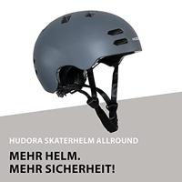 Hudora skaterhelm allround grafiet, maat l (58-61cm) - thumbnail