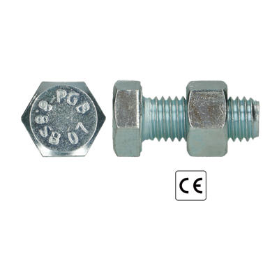 pgb-Europe PGB-FASTENERS | SB-bout CE 8.8 EN15048-1 M18x40 Zn | 25 st F15048801018000403