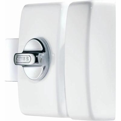 Slot - ABUS - V83 CB 45 W EK - Witte kast, stalen sluitplaat, chroomstalen grendel - Dubbele cilinder