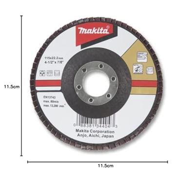 Makita Accessoires Lamellenschuursch. 115x22 K80 - D-27458 Makita Accessoires Lamellenschuursch. 115x22 K80 - D-27458