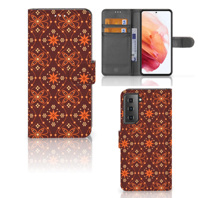 Samsung Galaxy S21 | Telefoon Hoesje | Batik Brown