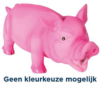 TRIXIE LATEX / POLYESTERVLIES VARKEN MET DIERENGELUID ASSORTI 21 CM 3 ST