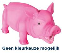 TRIXIE LATEX / POLYESTERVLIES VARKEN MET DIERENGELUID ASSORTI 21 CM 3 ST - thumbnail